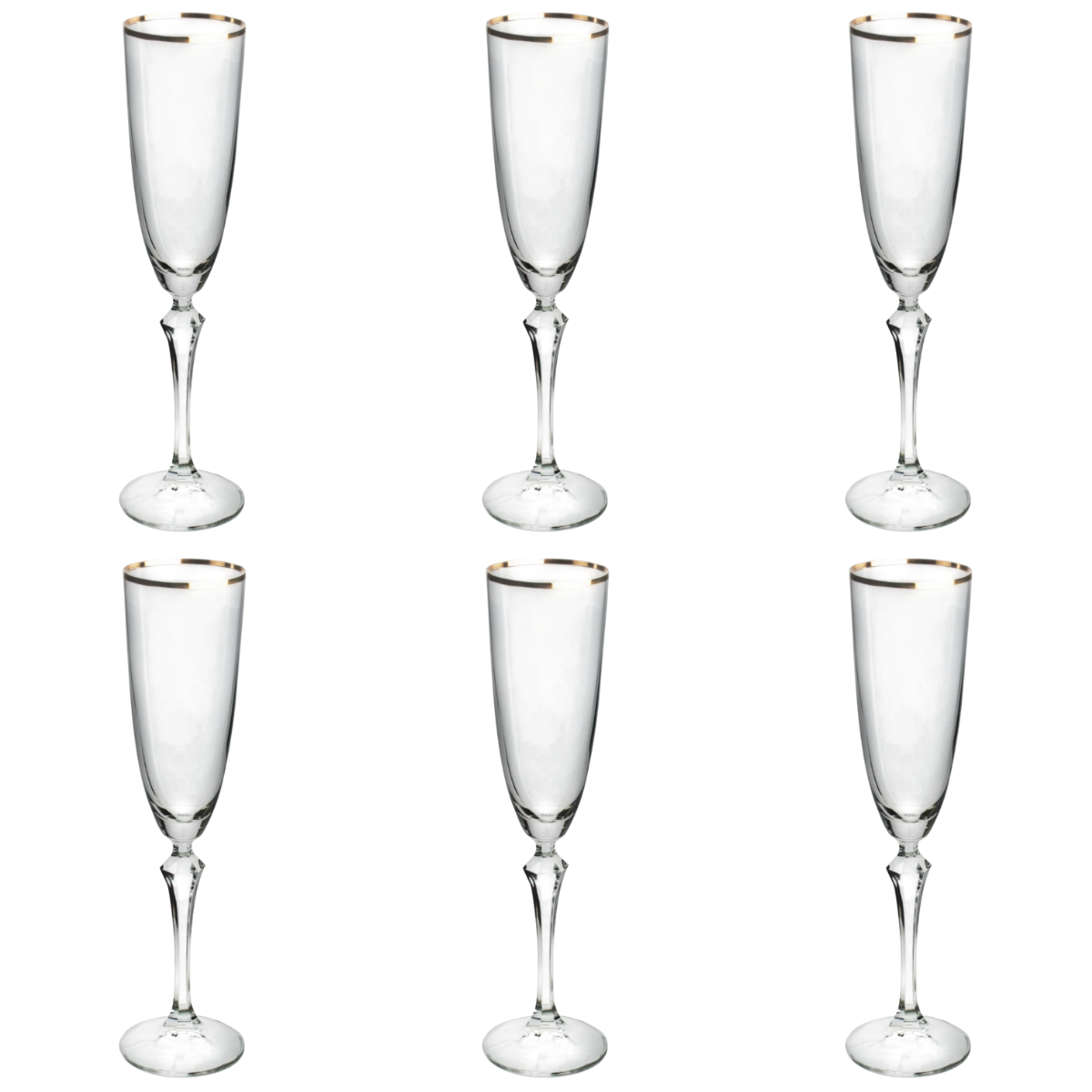 Jogo 6 Ta as Para Champanhe Em Cristal Gold Rim 200Ml Crystal Bohemia jogo-6-ta-as-para-champanhe-em-cristal-gold-rim-200ml-crystal-bohemia