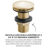 7048719 valvula luxo para lavatorio sl 2 38 x 78 redonda brushed gold lorenzetti descr