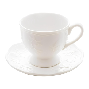 xicara de cha de porcelana new bone butterfly flower 200ml lyor