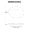 15414127401 prato de sobremesa oval organico eclipse 22 5 x 16 5 cm porto brasil desenho
