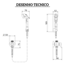 90011379006 ducha higienica com registro e derivacao com gatilho cromado loggica docol desenho