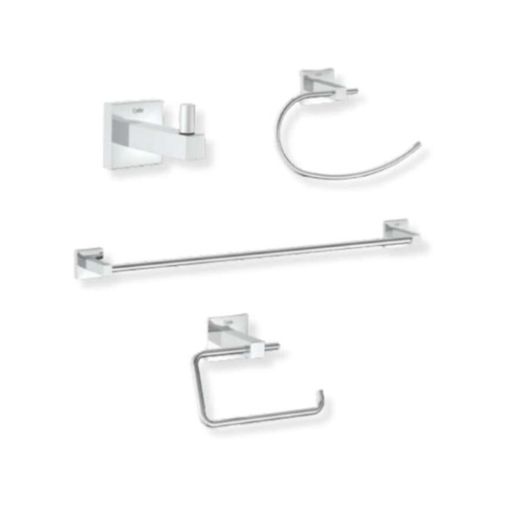 kit de acessorios com 4 pecas new elite cromado celite