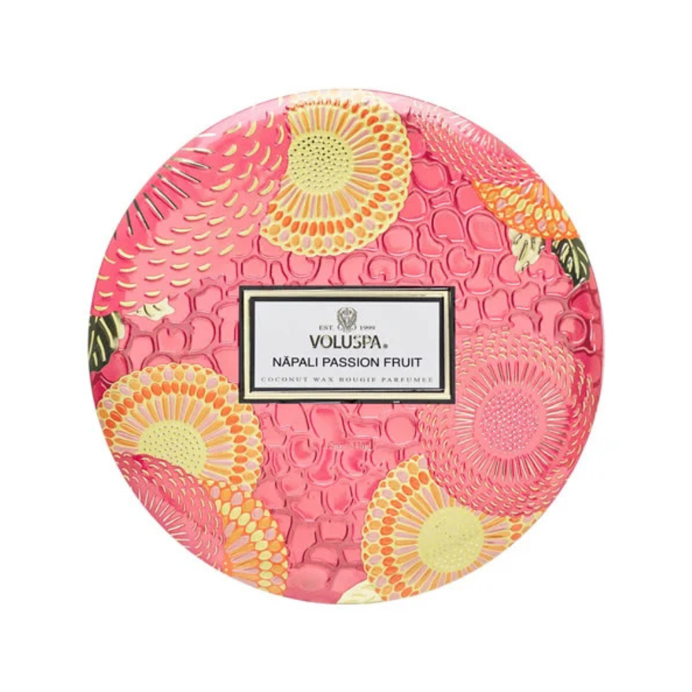 vela lata 3 pavios napali passion fruit 60h voluspa