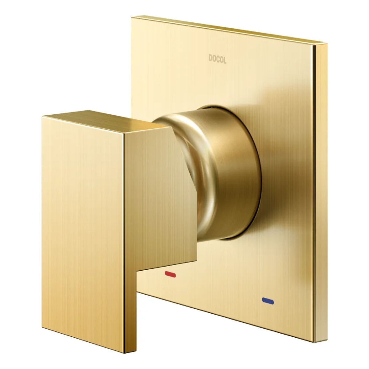 90009259072 acabamento monocomando para chuveiro 34 alta vazao ouro escovado new edgeminima docol