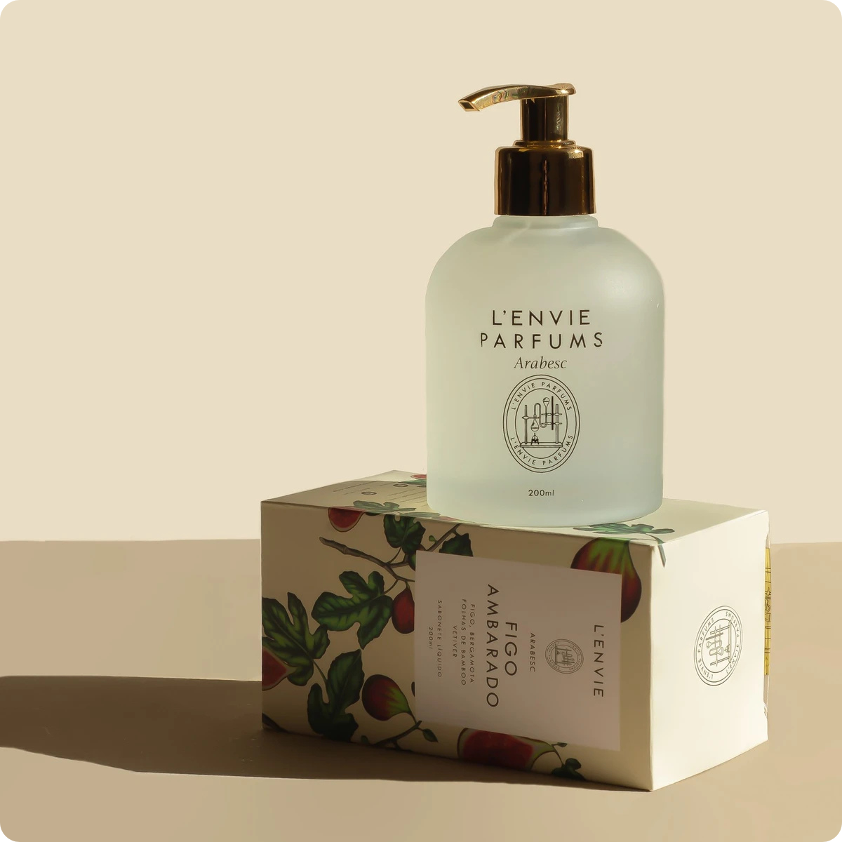 102009200 sabonete liquido figo ambarado 200ml arabesc lenvie ambiental