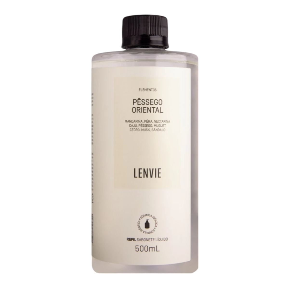 112083500 refil sabonete liquido pessego oriental 500ml lenvie