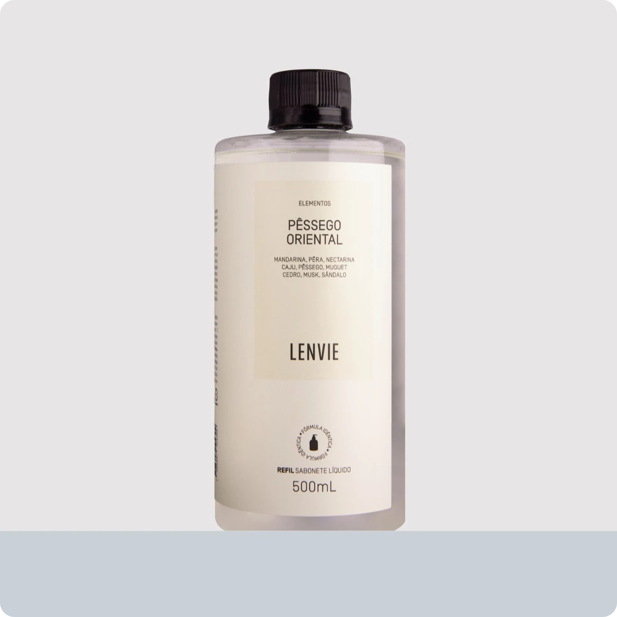 112083500 refil sabonete liquido pessego oriental 500ml lenvie ambiental