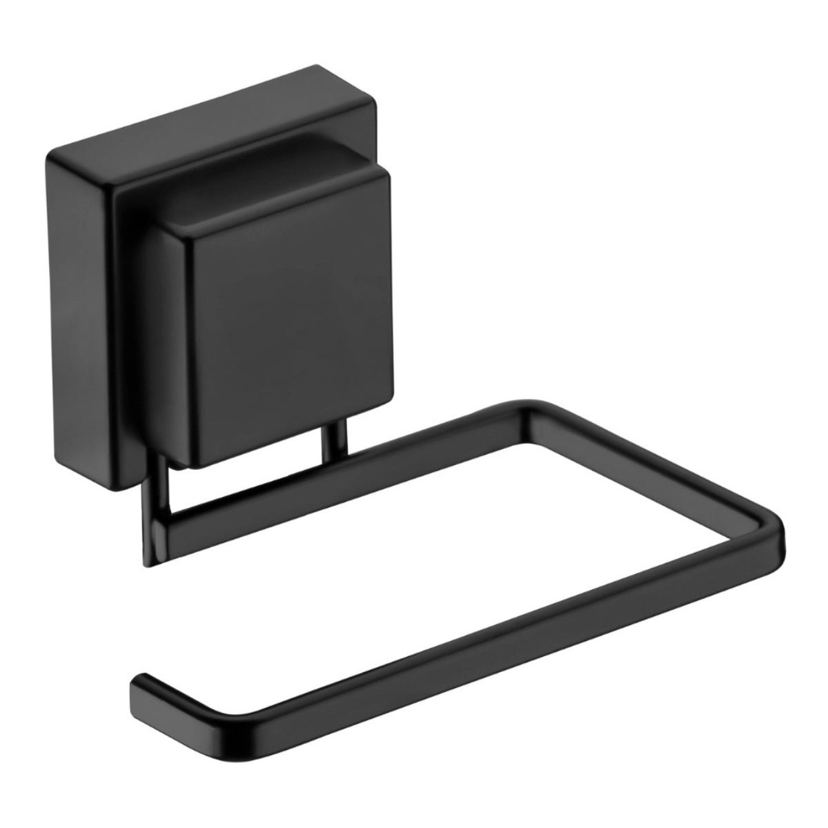 102pt suporte para papel higienico com adesivo preto fosco facile mix future
