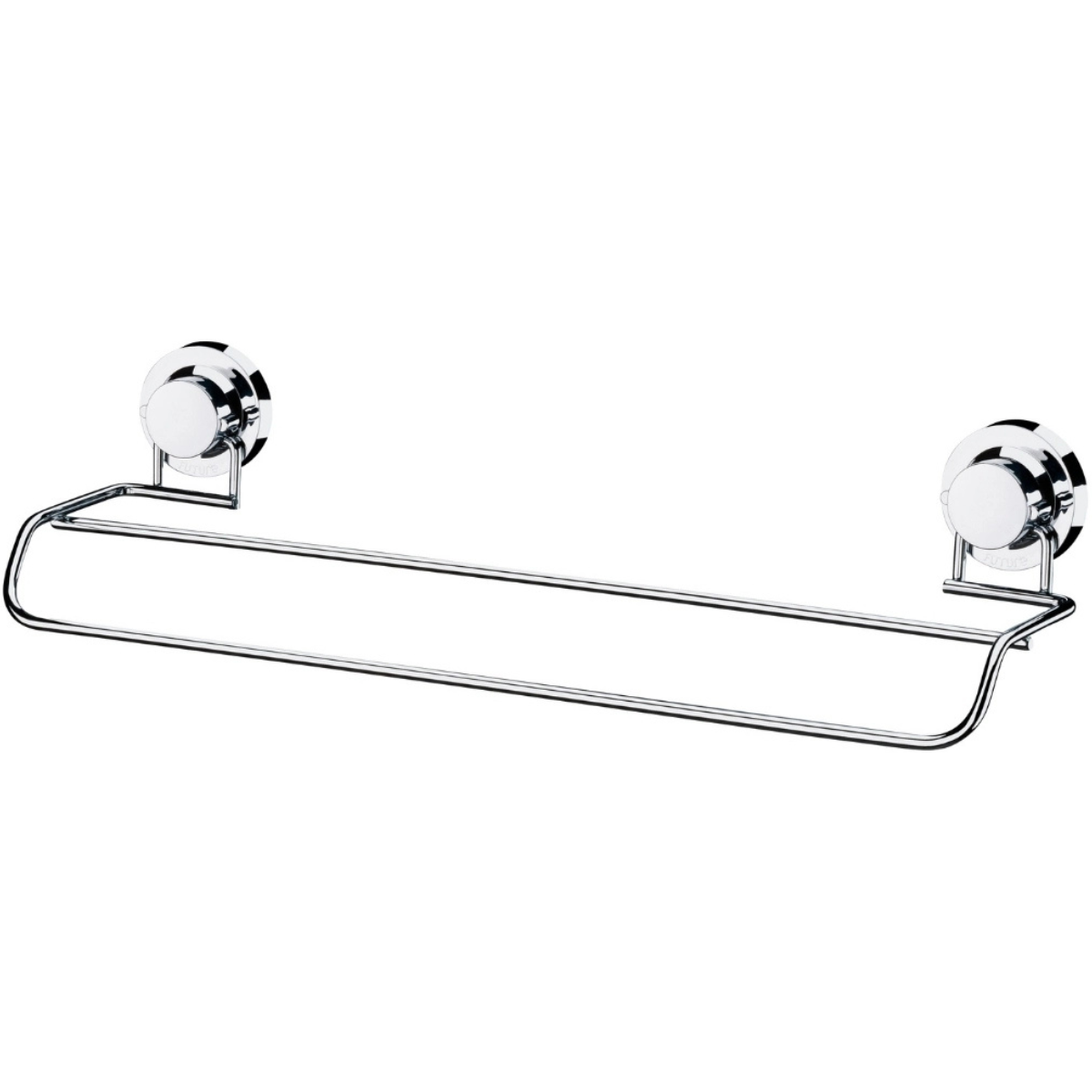 234 toalheiro duplo com adesivo cromado 45cm facile utile future