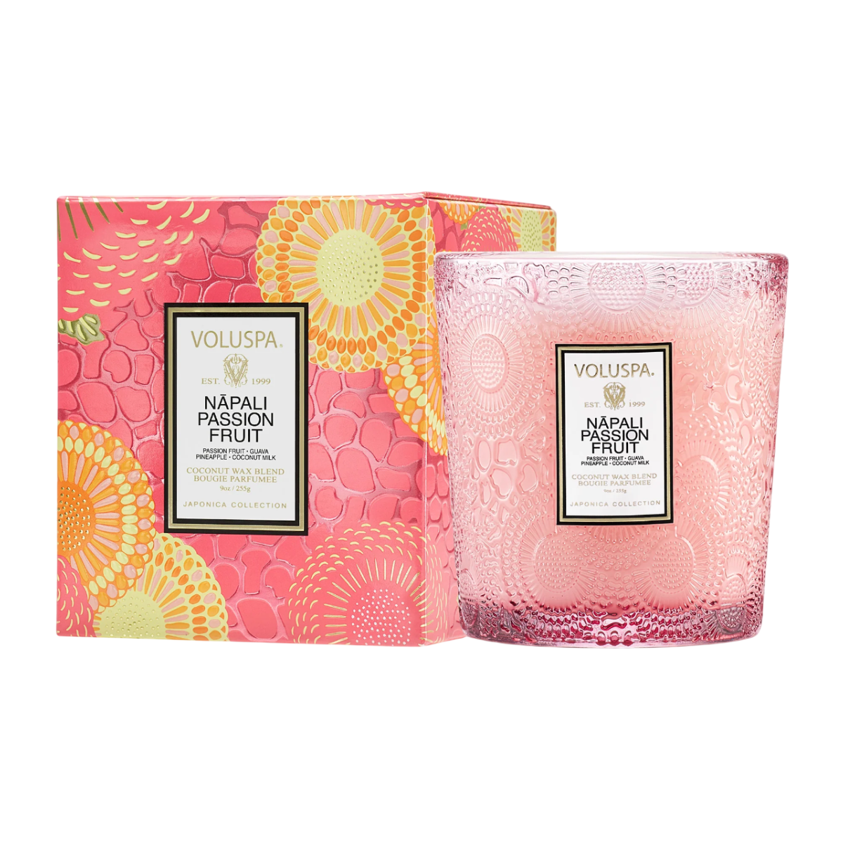 73443 vela copo de vidro classic napali passion fruit 60h voluspa