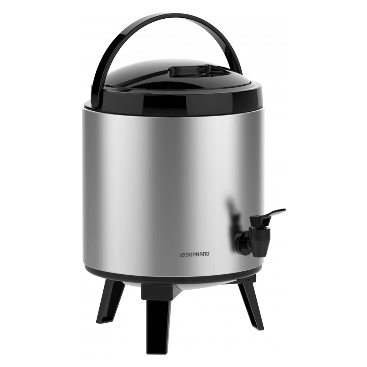 09000 0116 61 botijao termico preto e inox 6l palace soprano todoaberto