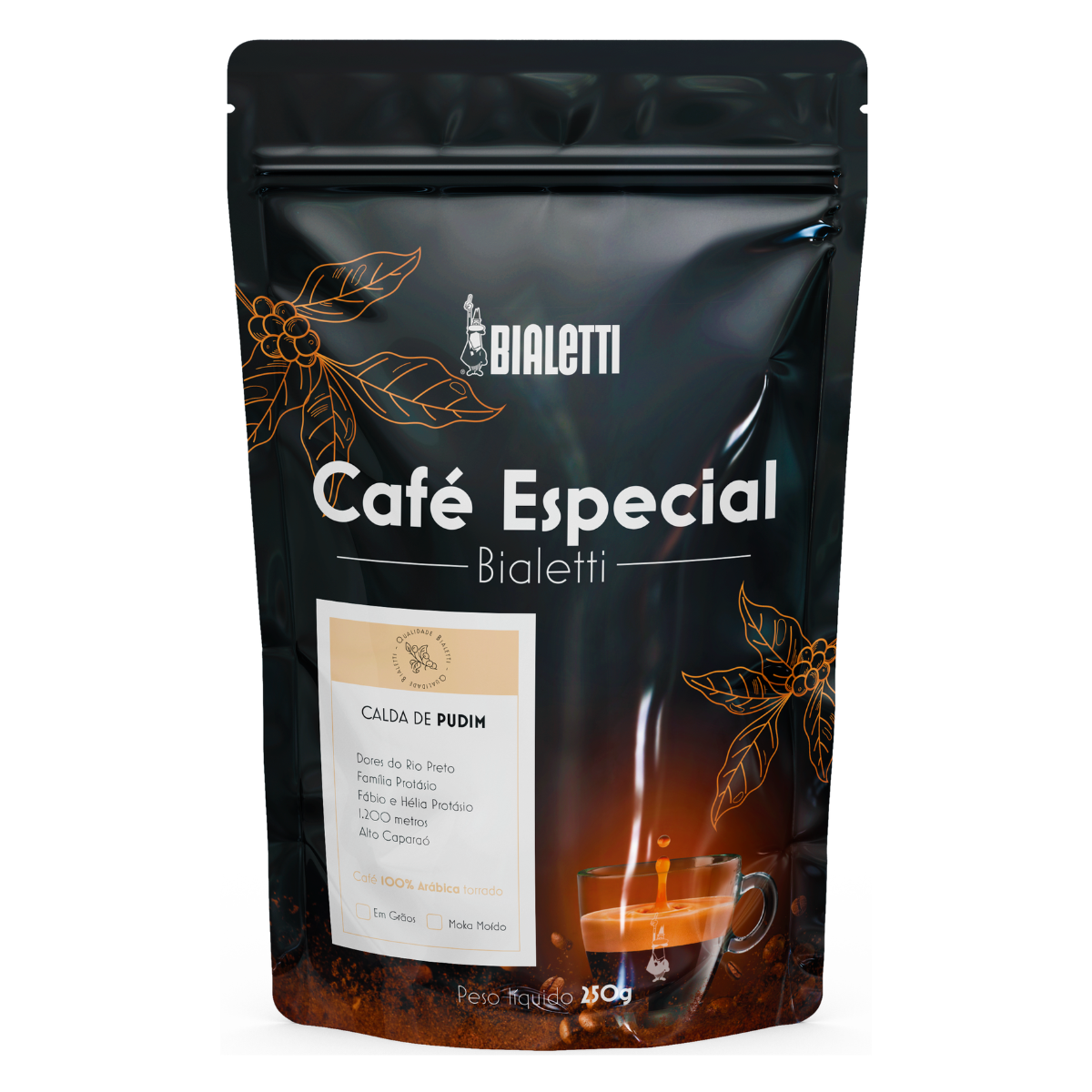 89030005 cafe especial calda de pudim em grao 250g bialetti