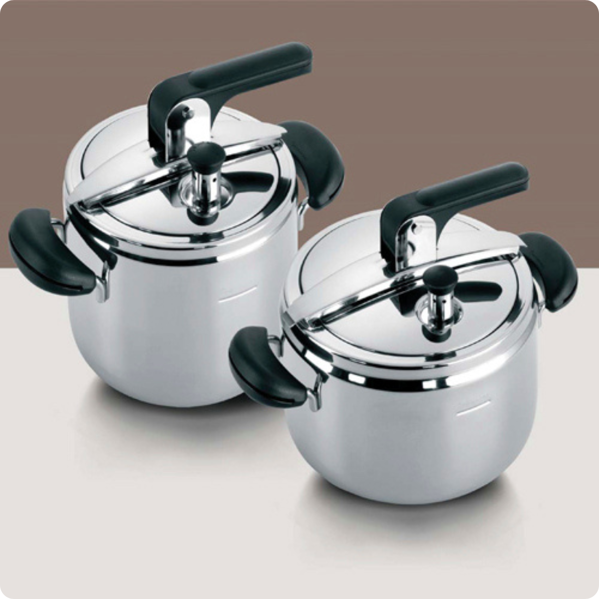 12010007 panela de pressao em aco inox preta 7l amelia barazzoni ambiental