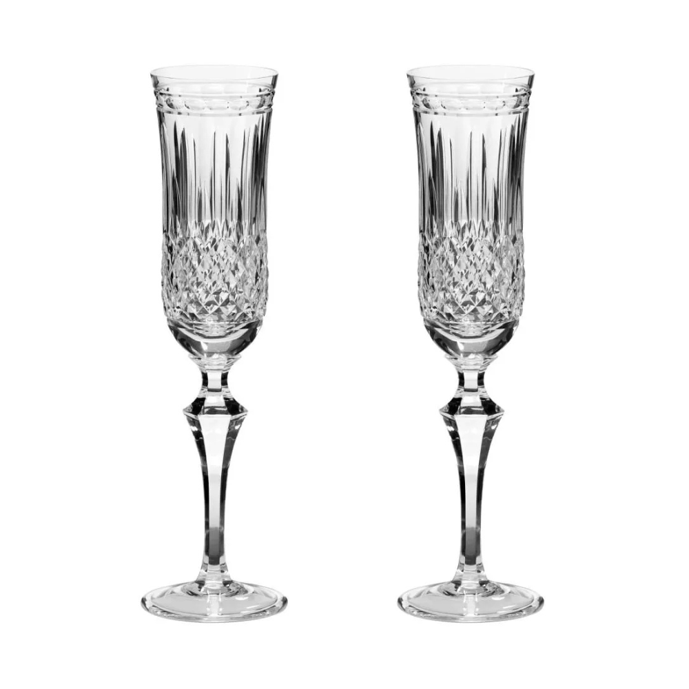 jogo de 2 tacas em cristal champagne 240 ml paris strauss