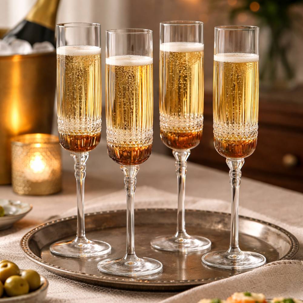 jogo 4 tacas de cristal champagne 200 ml harmonia strauss 3
