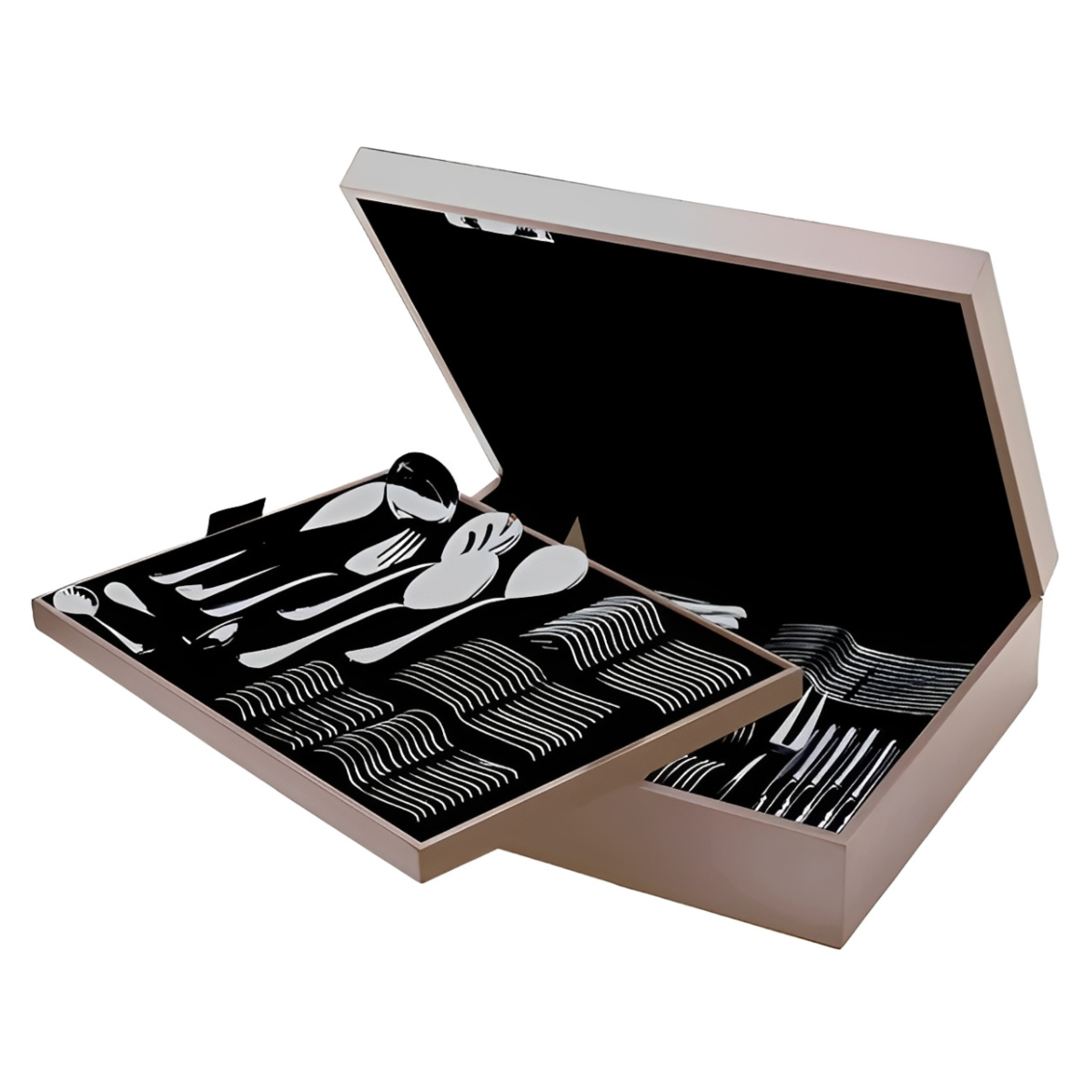 rjs 101 1 fos estojo para faqueiros com 101 pecas fendi fosco st james