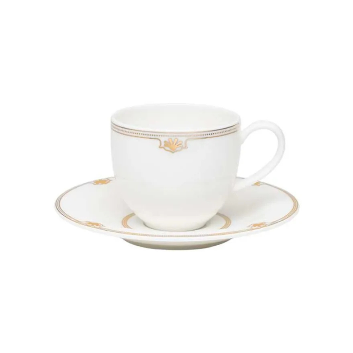 104892 jogo de 6 xicaras de cafezinho 110ml com pires cortes dinasty strauss unitario