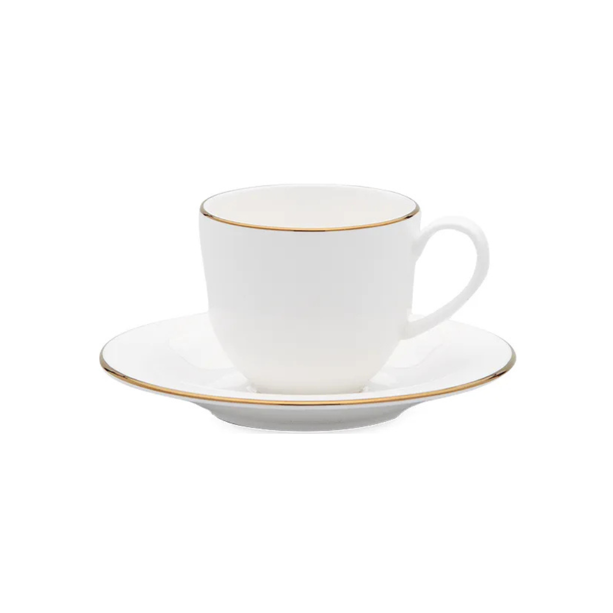 162621 jogo de 4 xicaras de cafezinho com pires gold strauss unitario