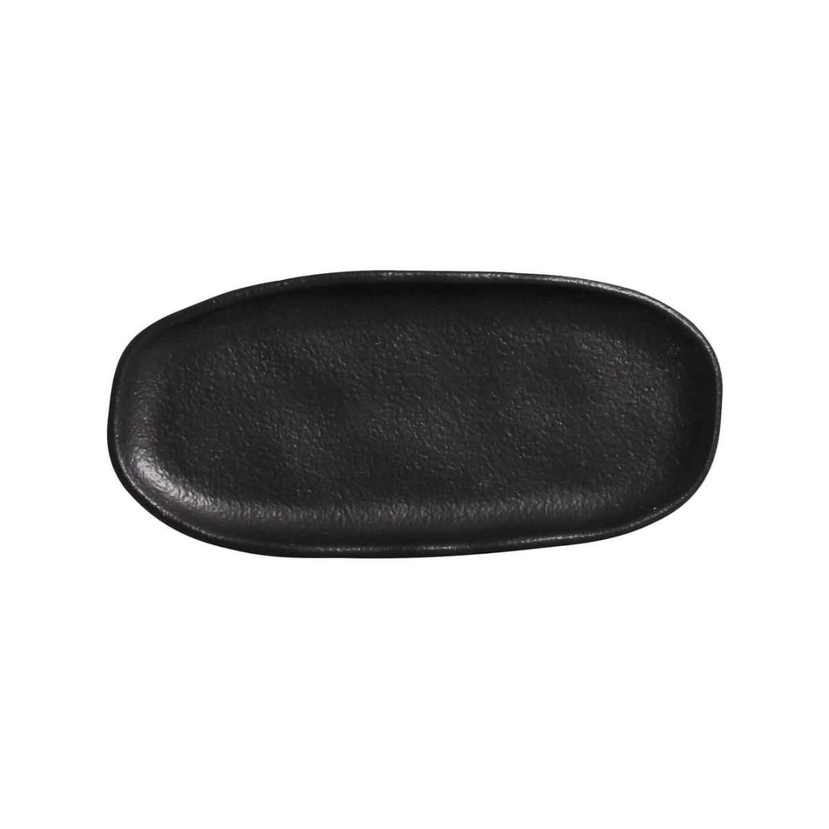 1521473901 travessa oval rasa mini organico preto matte 16 5 x 8cm porto brasil decima
