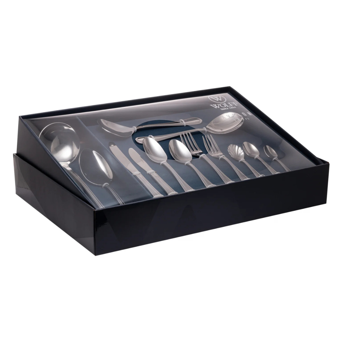 71827 faqueiro de 101 pecas em aco inox com caixa litografada avalon wolff delado