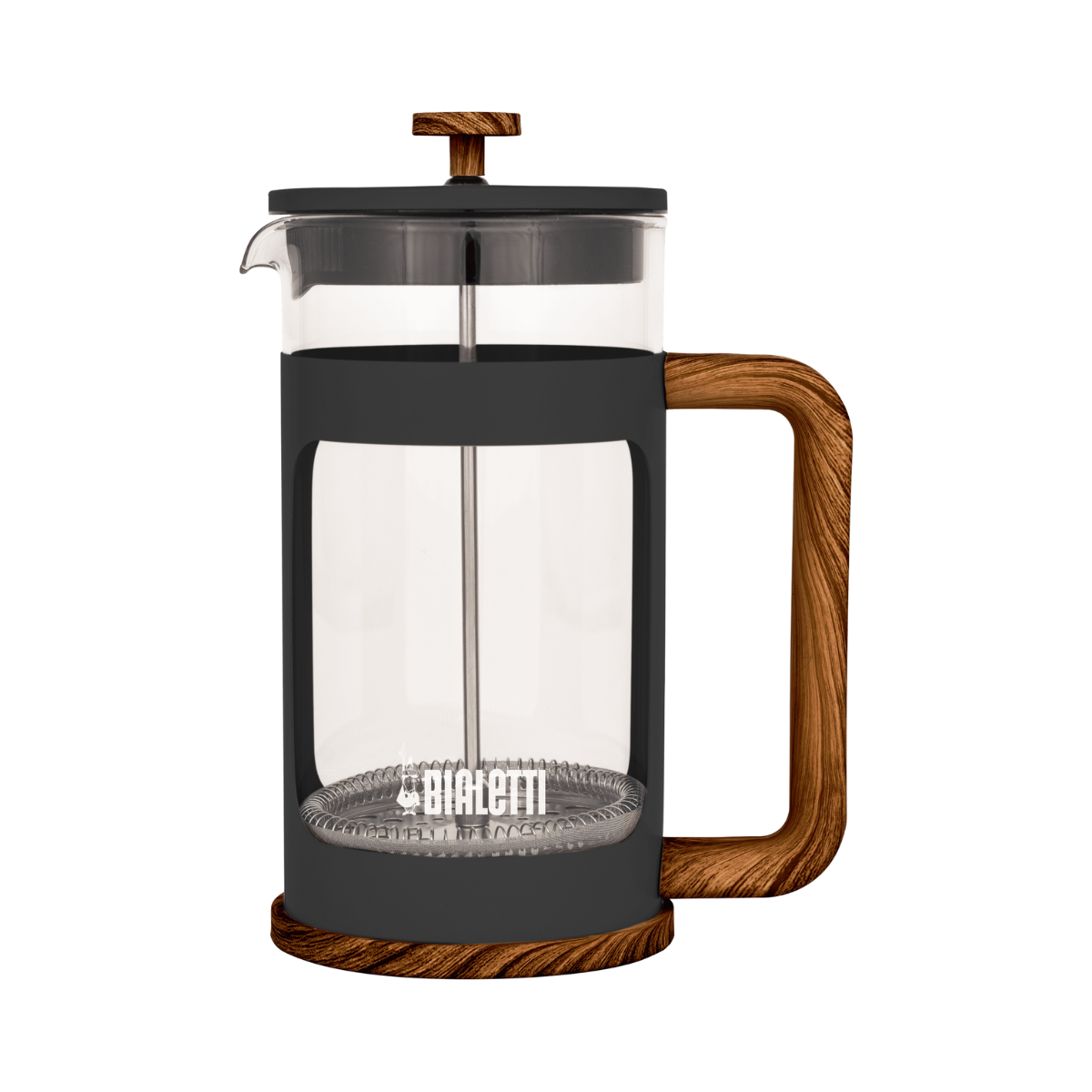 10401202 cafeteira french press woody preto 1l bialetti