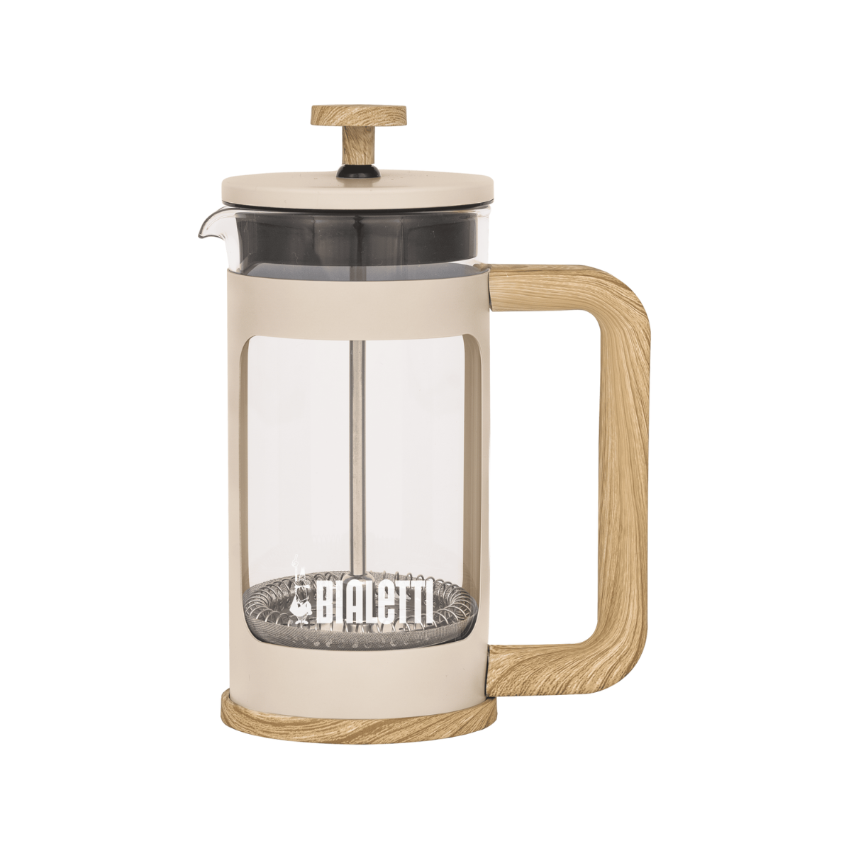 10401203 cafeteira french press woody bege 350ml bialetti