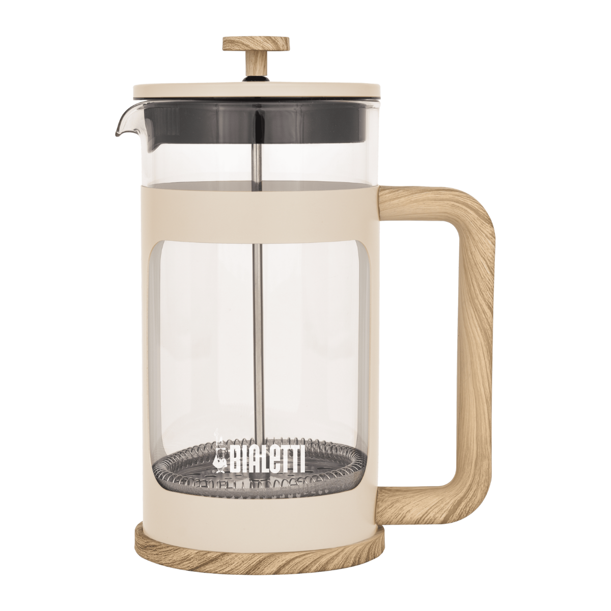 Cafeteira French Press Woody Bege 1L Bialetti