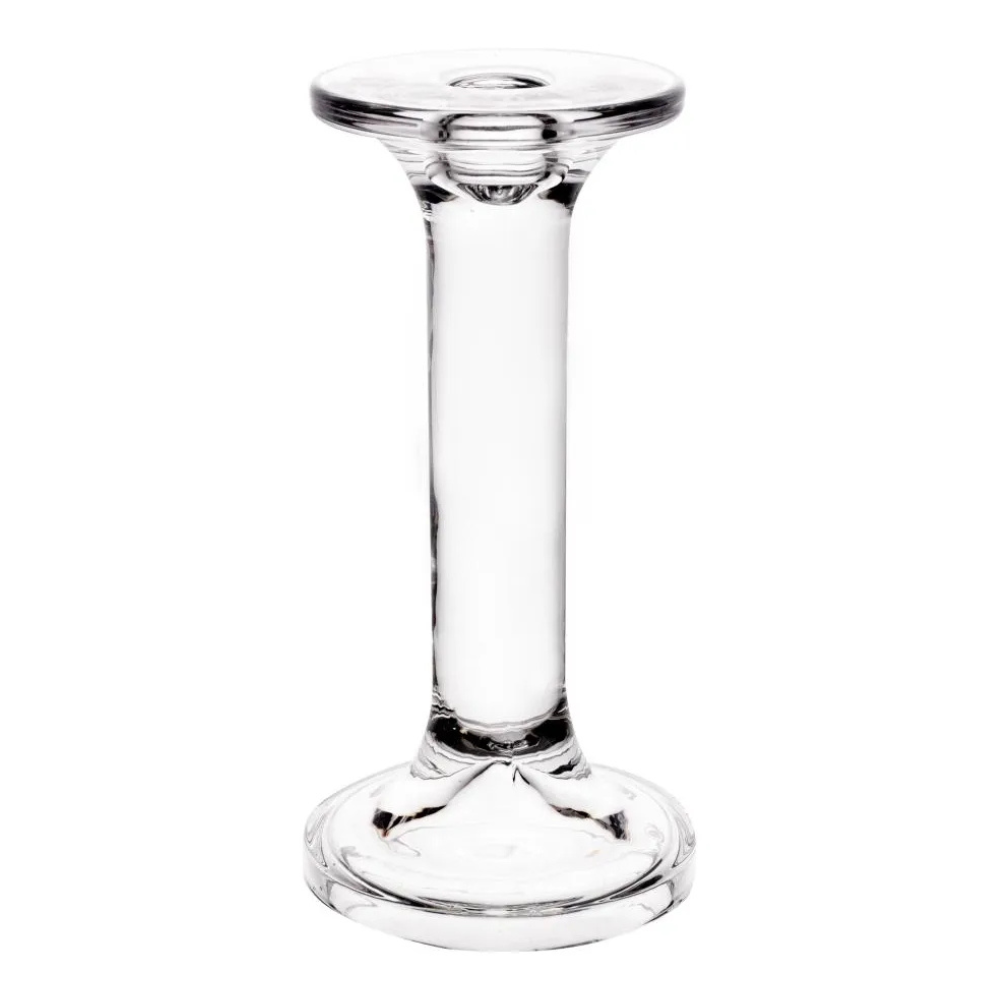 castical para vela creta de vidro 9cm x 9cm x 18 5cm wolff