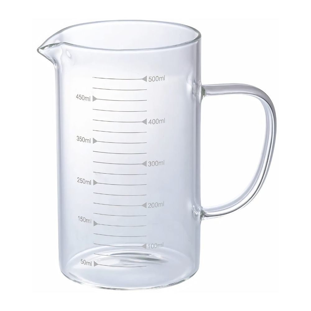 copo medidor em vidro borossilicato 500ml dynasty