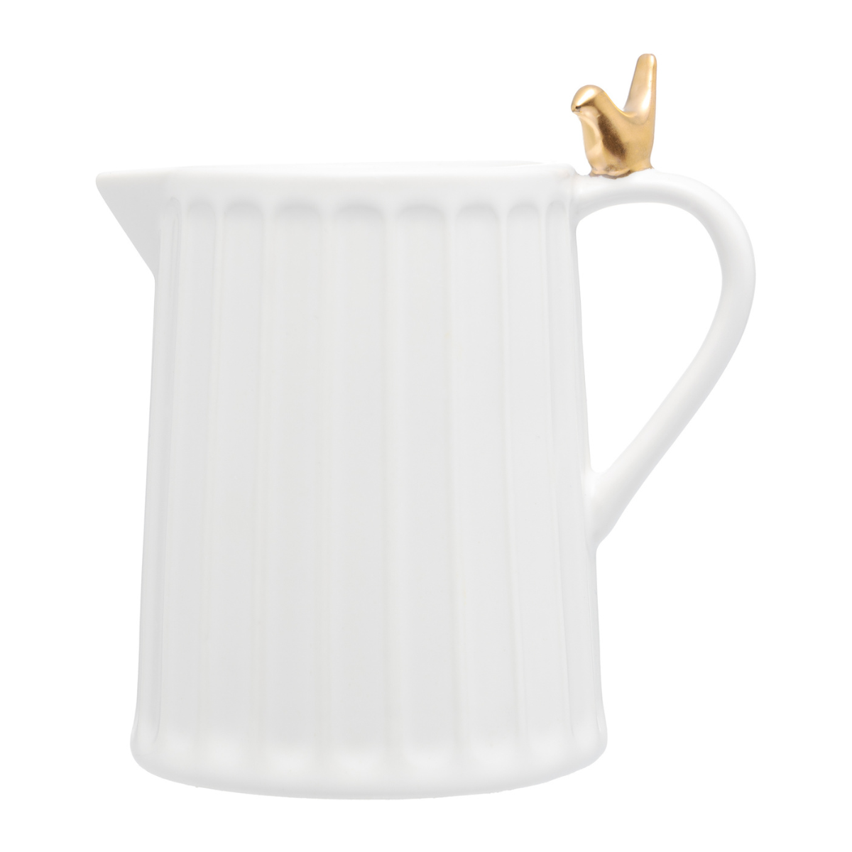 17927 leiteira de ceramica branca 180ml colibri wolff