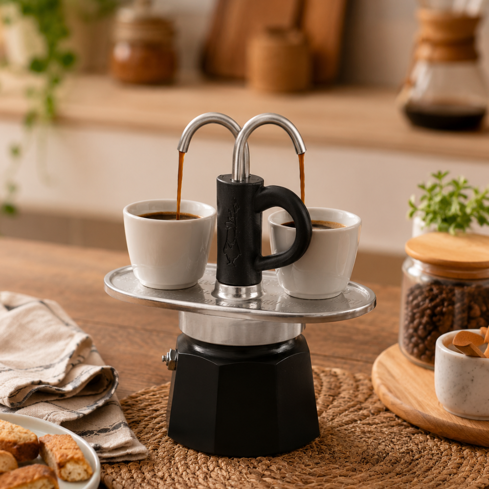 cafeteira mini express preta 2 xicaras bialetti 3