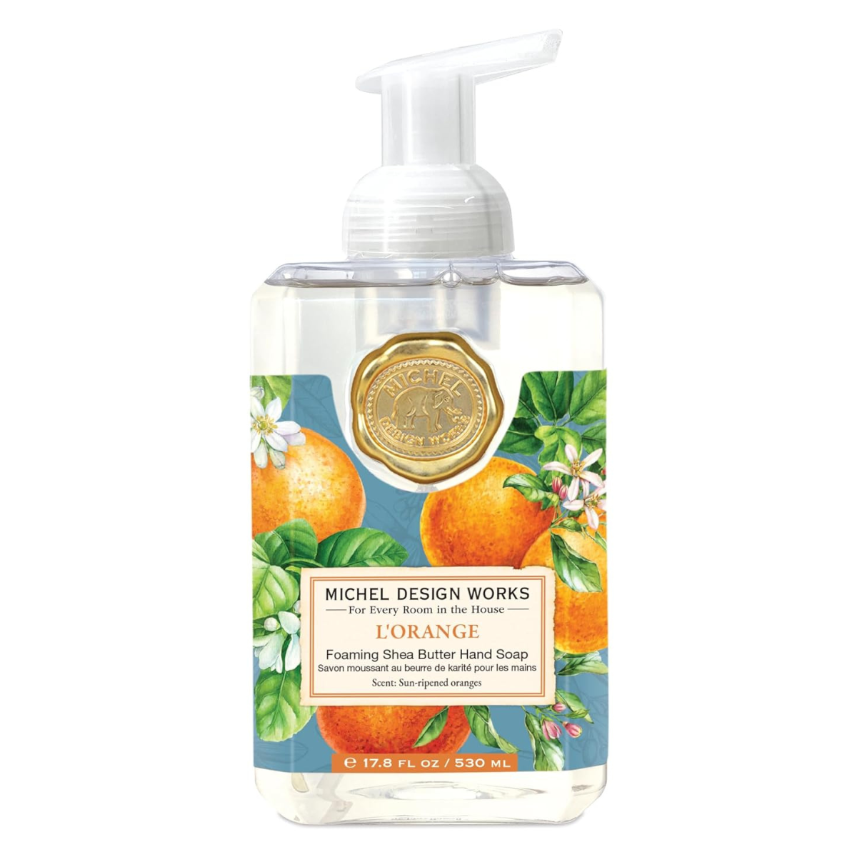 foa437 sabonete liquido espumante para as maos l orange michel design works