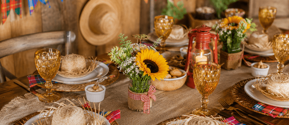 Como Montar uma Mesa Posta para Festa Julina