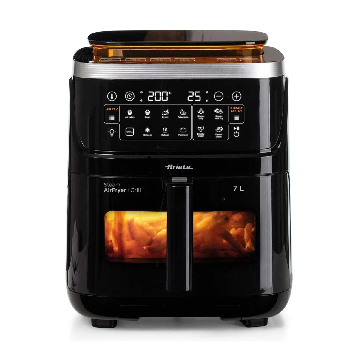 10821 ari i fritadeira air fryer preto steam 7l 1700w 220v ariete