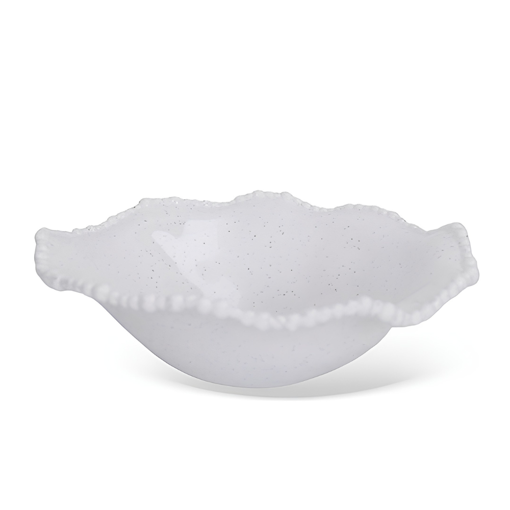 bowl branco em melamina com borda em relevo btc