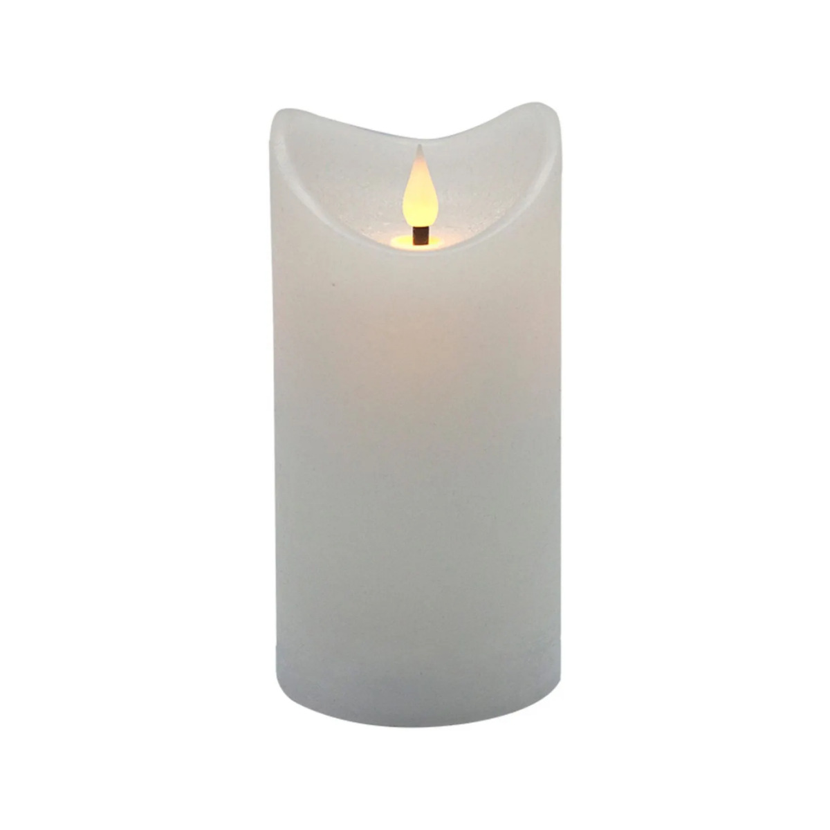 vela decorativa com led em cera com branca